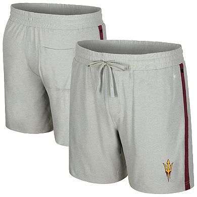 Men's Colosseum Gray Arizona State Sun Devils Mac Shorts