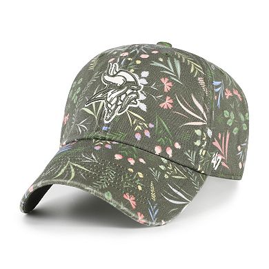 Women's '47 Green Minnesota Vikings Verbena Clean Up Adjustable Hat