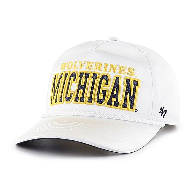 Women's '47 White Michigan Wolverines Outspoken Hitch Adjustable Hat