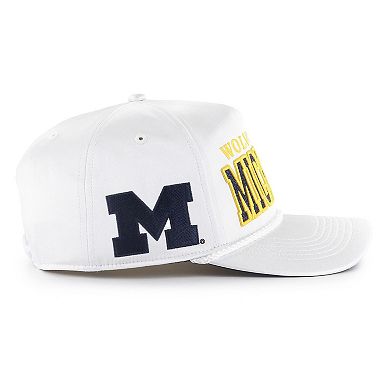 Women's '47 White Michigan Wolverines Outspoken Hitch Adjustable Hat