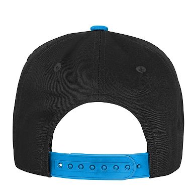 Youth Outerstuff Black Carolina Panthers True Retro Adjustable Hat