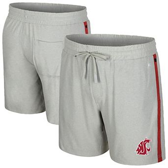 Men's Colosseum Gray Washington State Cougars Mac Shorts