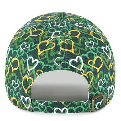Girls Preschool '47 Green Green Bay Packers Mural Clean Up Adjustable Hat