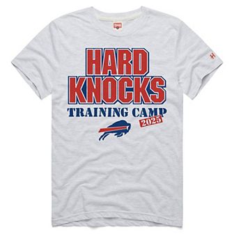Men's Homage Ash Buffalo Bills 2025 Hard Knocks Training Camp Tri-Blend T-Shirt