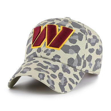Women's '47 Gray Washington Commanders Bagheera Clean Up Adjustable Hat