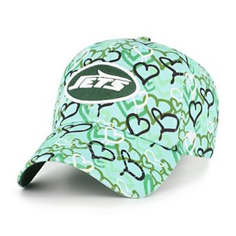 Girls Youth '47 Green New York Jets Mural Clean Up Adjustable Hat