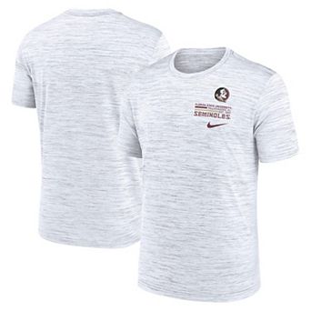 Men's Nike White Florida State Seminoles Velocity Stacked Performance T-Shirt