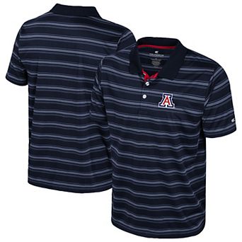 Men's Colosseum Navy Arizona Wildcats Milk Steak Polo