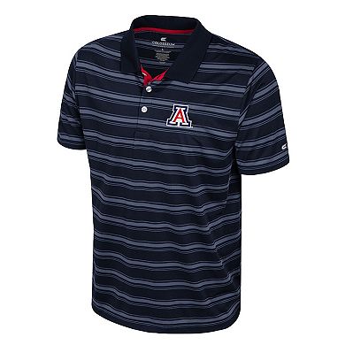 Men's Colosseum Navy Arizona Wildcats Milk Steak Polo