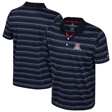 Men's Colosseum Navy Arizona Wildcats Milk Steak Polo