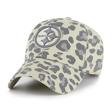 Women's '47 Gray Pittsburgh Steelers Bagheera Clean Up Adjustable Hat
