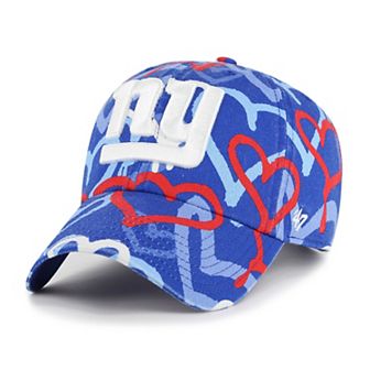 Girls Youth '47 Royal New York Giants Mural Clean Up Adjustable Hat