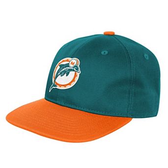 Youth Outerstuff Aqua Miami Dolphins True Retro Adjustable Hat