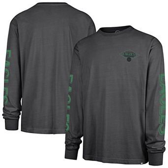 Men's '47 Black Philadelphia Eagles Cairn Ravine Foundation Throwback Long Sleeve T-Shirt