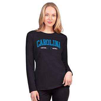 Women's G-III 4Her by Carl Banks Black Carolina Panthers Best Play Long Sleeve T-Shirt
