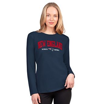 Women's G-III 4Her by Carl Banks Navy New England Patriots Best Play Long Sleeve T-Shirt