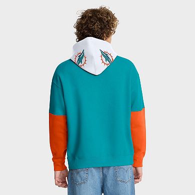 Men's Fanatics Aqua Miami Dolphins Helmet Pullover Hoodie