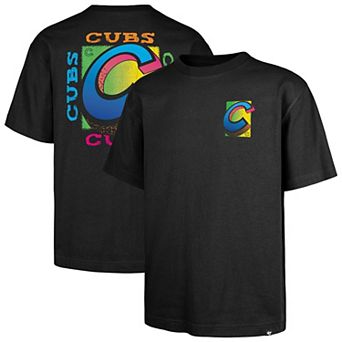 Men's '47 Black Chicago Cubs Sundale Foundation T-Shirt