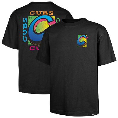 Men's '47 Black Chicago Cubs Sundale Foundation T-Shirt