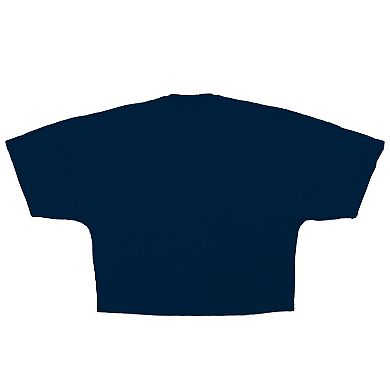 Women's Fanatics Navy Detroit Tigers Skyline Crop T-Shirt