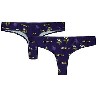 Women's Concepts Sport Purple Minnesota Vikings Mosaic All Over Print Thong