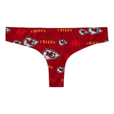 Women's Concepts Sport Red Kansas City Chiefs Mosaic All Over Print Thong