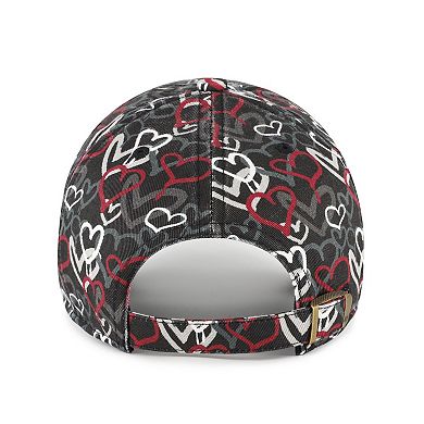 Girls Toddler '47 Black Washington Commanders Mural Clean Up Adjustable Hat