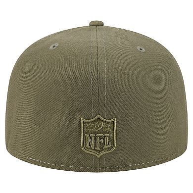 Men's New Era Olive Cincinnati Bengals Color Pack A-Frame 59FIFTY Fitted Hat