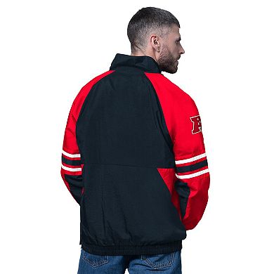 Men's Starter Navy Houston Texans Prospect Half-Zip Pullover