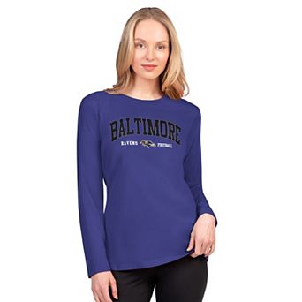 Women's G-III 4Her by Carl Banks Purple Baltimore Ravens Best Play Long Sleeve T-Shirt