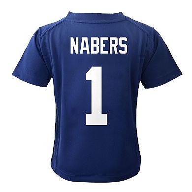 Toddler Nike Malik Nabers Royal New York Giants Game Jersey