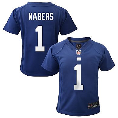 Toddler Nike Malik Nabers Royal New York Giants Game Jersey