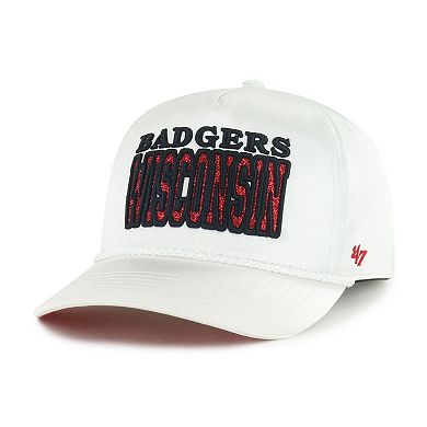 Women's '47 White Wisconsin Badgers Outspoken Hitch Adjustable Hat