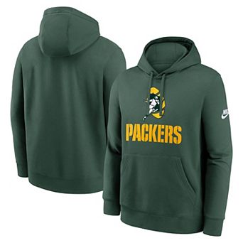 Men's Nike Green Green Bay Packers Best Season Rewind Club Pullover Hoodie