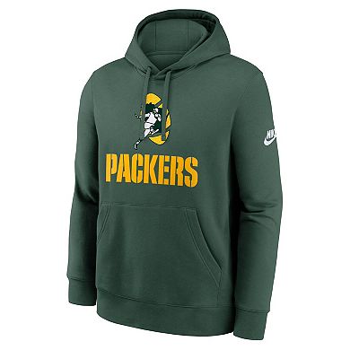 Men's Nike Green Green Bay Packers Best Season Rewind Club Pullover Hoodie