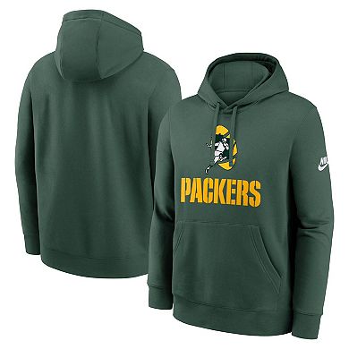Men's Nike Green Green Bay Packers Best Season Rewind Club Pullover Hoodie