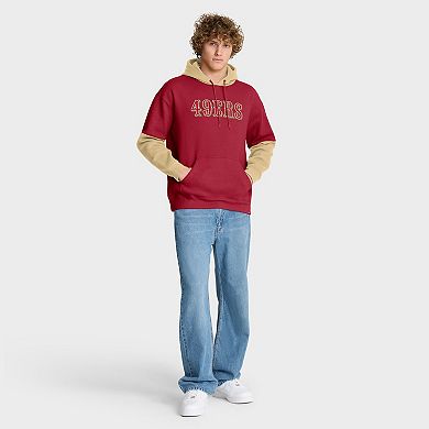 Men's Fanatics Scarlet San Francisco 49ers Helmet Pullover Hoodie