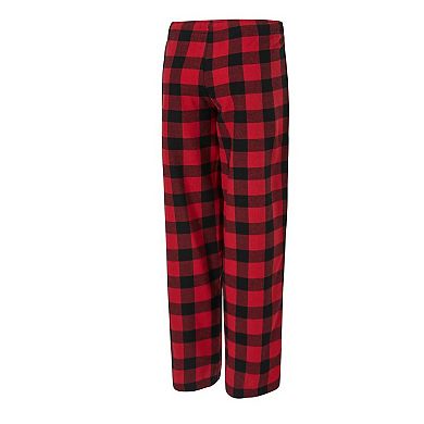 Women's Concepts Sport Cardinal/Black Arizona Cardinals Avondale T-Shirt & Pants Flannel PJ Set