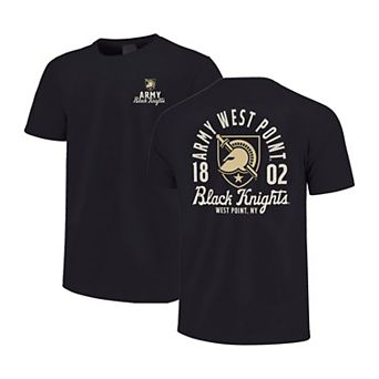 Youth Black Army Black Knights Comfort Colors Mascot Overlay T-Shirt
