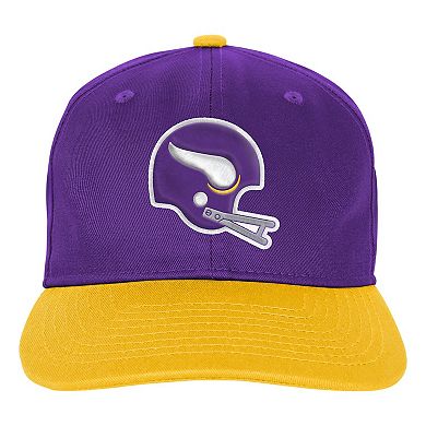 Youth Outerstuff Purple Minnesota Vikings True Retro Adjustable Hat