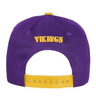 Youth Outerstuff Purple Minnesota Vikings True Retro Adjustable Hat