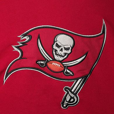 Men's '47 Red Tampa Bay Buccaneers Lacer V-Neck Pullover Hoodie