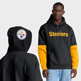 Men's Fanatics Black Pittsburgh Steelers Helmet Pullover Hoodie