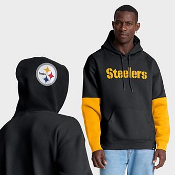 Men's Fanatics Black Pittsburgh Steelers Helmet Pullover Hoodie