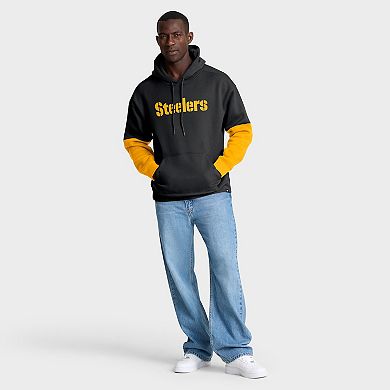 Men's Fanatics Black Pittsburgh Steelers Helmet Pullover Hoodie
