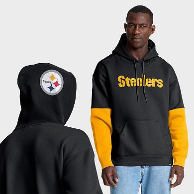 Men's Fanatics Black Pittsburgh Steelers Helmet Pullover Hoodie