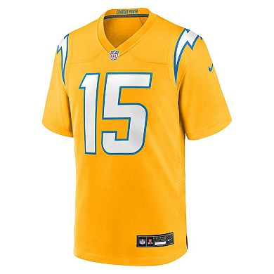 Men's Nike Ladd McConkey Gold Los Angeles Chargers Alternate Charger Power Game Player Jersey