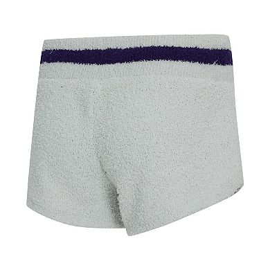 Women's Concepts Sport Gray Minnesota Vikings Whitley Long Sleeve Hoodie Top & Shorts Set