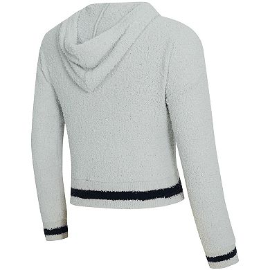 Women's Concepts Sport Gray New Orleans Saints Whitley Long Sleeve Hoodie Top & Shorts Set