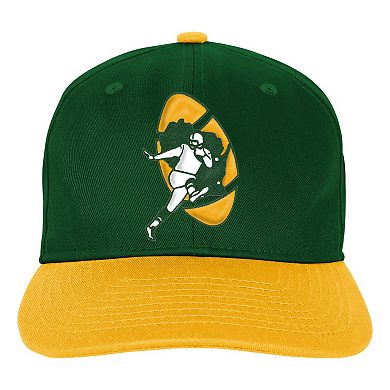 Youth Outerstuff Green Green Bay Packers True Retro Adjustable Hat